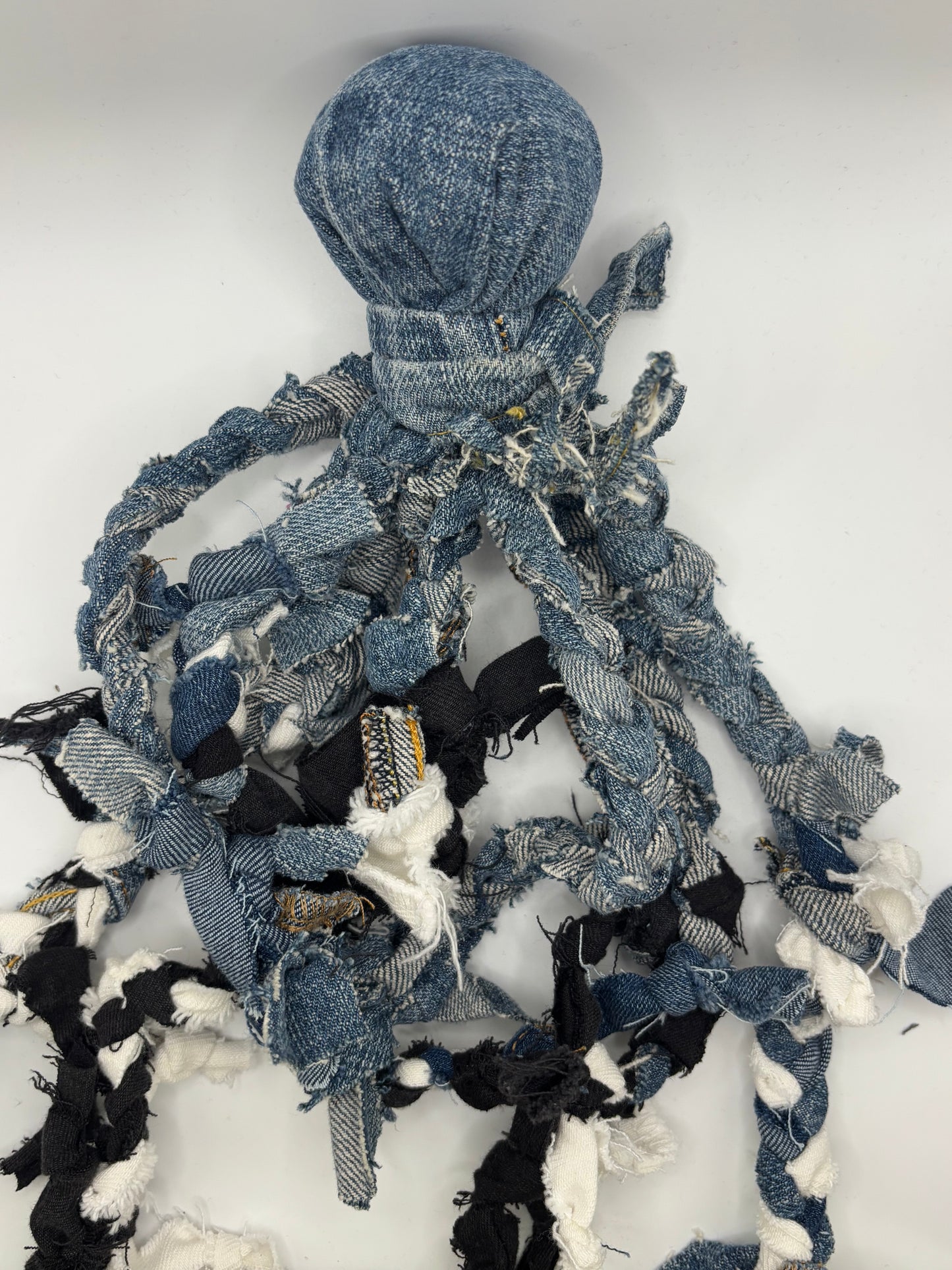 Braided Denim Octopus