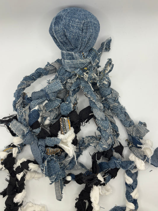 Braided Denim Octopus