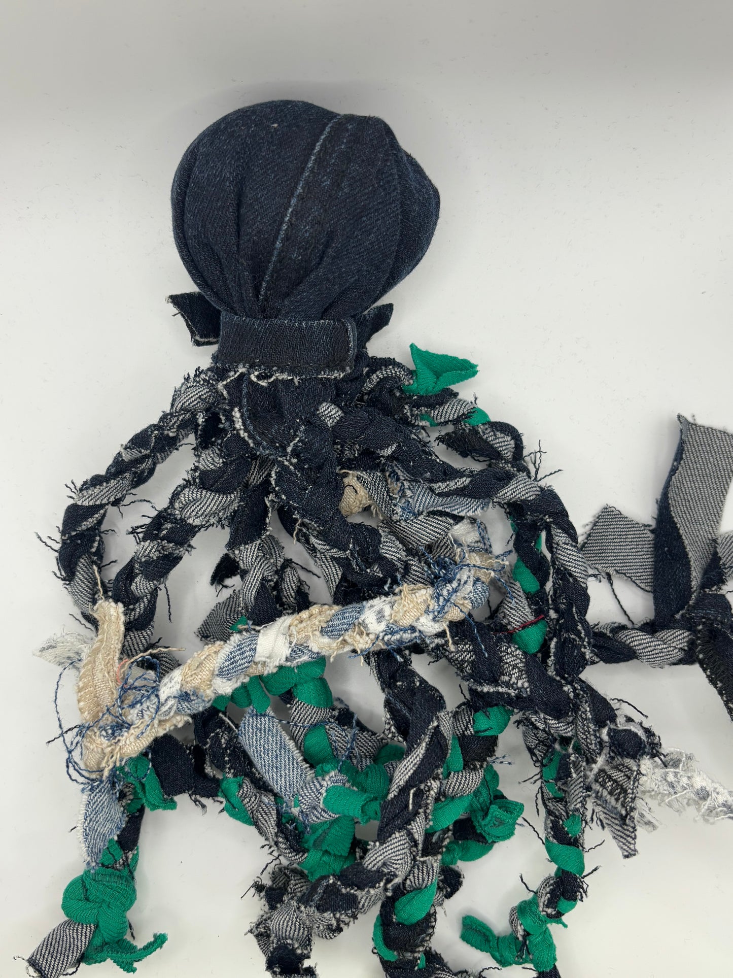 Braided Denim Octopus