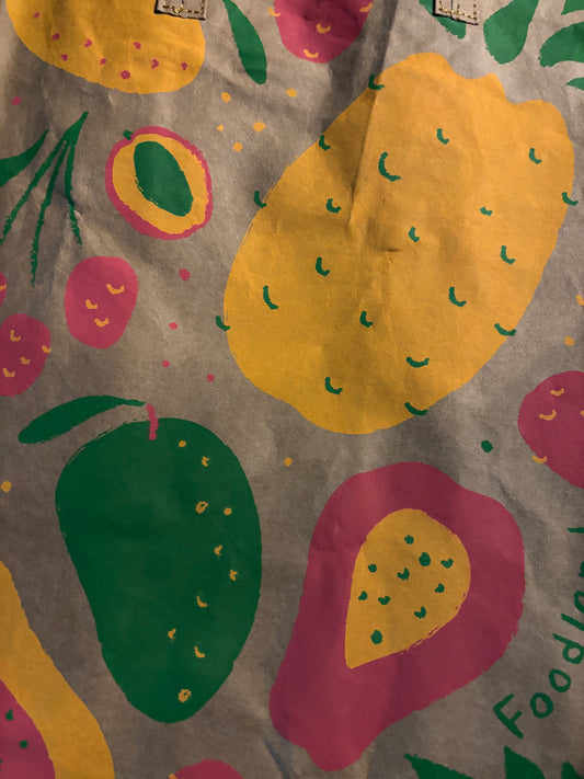 Tropical Fruit Brown “Paper” Bag