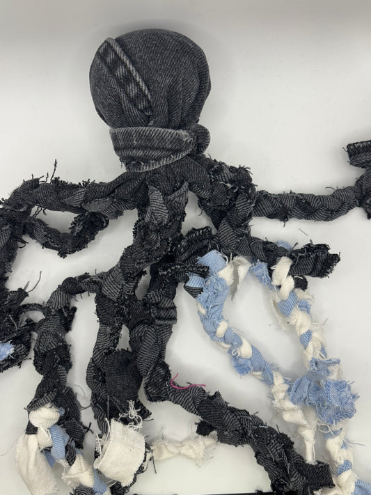 Braided Denim Octopus